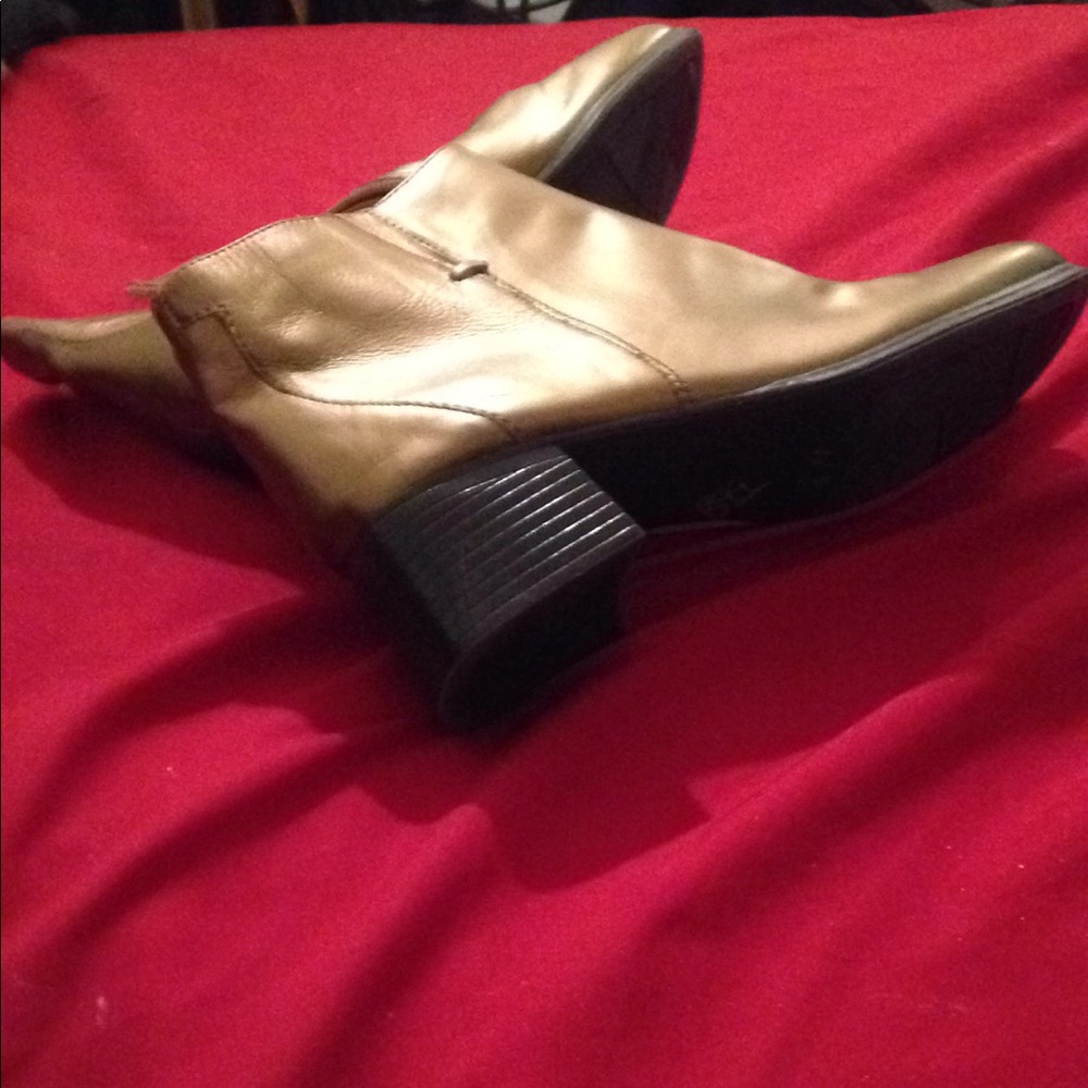 Gold Ankle Boots NO BOX - AJ Valenci